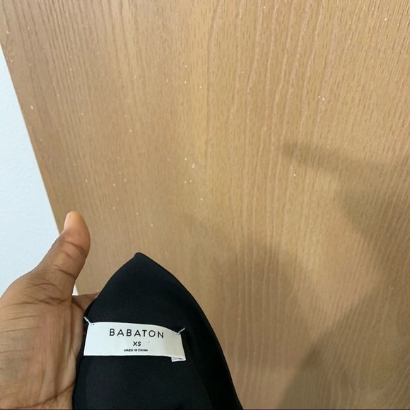 Aritzia Babaton Womens Black Long Sleeve Shift Dress Mock Neck Size XS - Picture 6 of 8